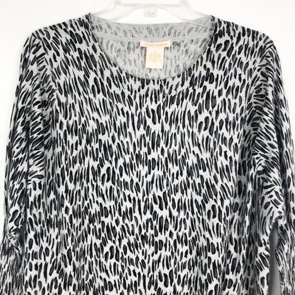 Sweet RomeovAnimal Print Sweater Size Small - Picture 3 of 10